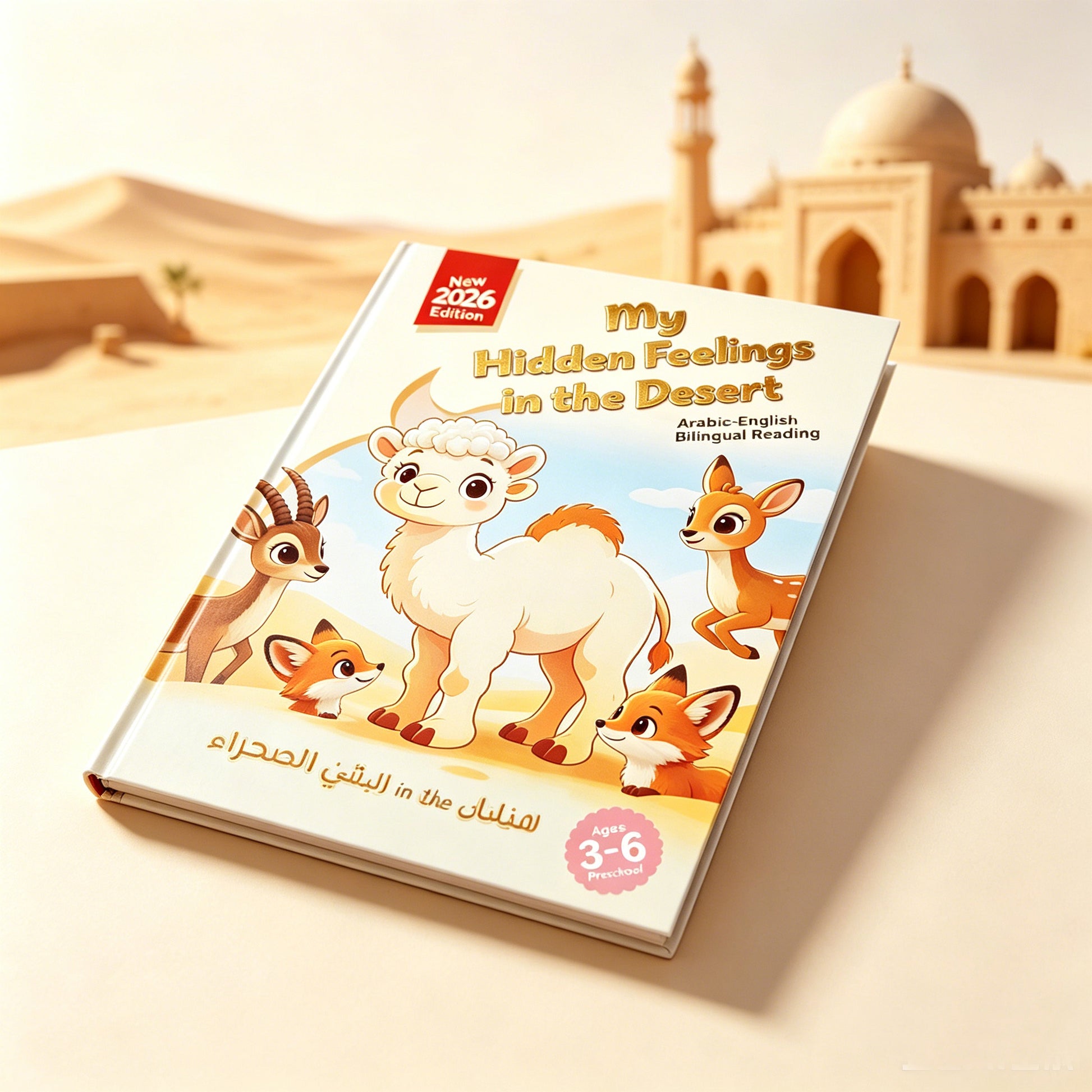 Arabic children's picture book - My Hidden Feelings in the Desert - cover