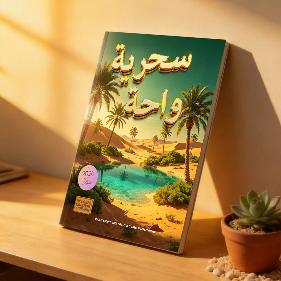 Arabic watercolor art book for kids - Desert Oasis Collection - cover