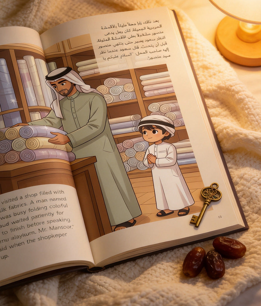 الأخلاق الذهبية في السوق 🧵 | كتاب يُعلّم طفلك آداب السوق والمعاملة | PDF