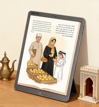 الأخلاق الذهبية في السوق 🧵 | كتاب يُعلّم طفلك آداب السوق والمعاملة | PDF